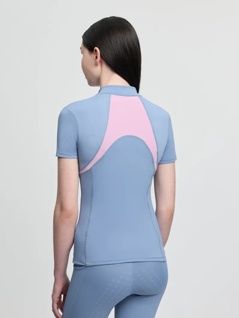 LeMieux Young Rider Mia Mesh Base Layer Powder Blue -1