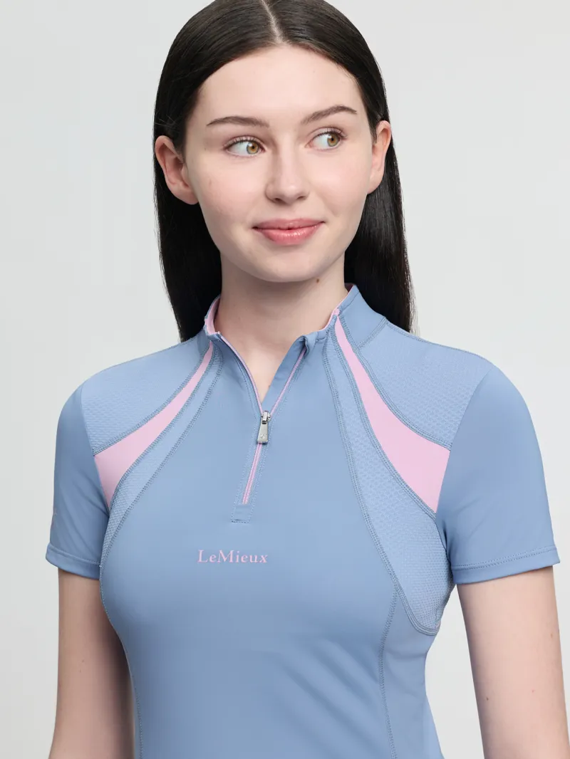 LeMieux Young Rider Mia Mesh Base Layer Powder Blue 