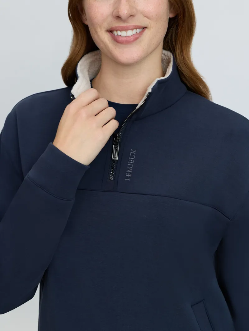 LeMieux Scarlet Quarter Zip Sweat Navy-1