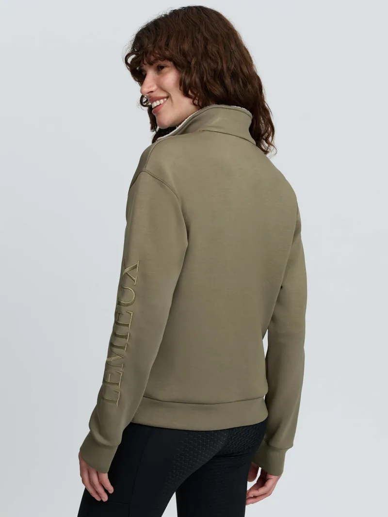 LeMieux Scarlet Quarter Zip Sweat Willow Green-2