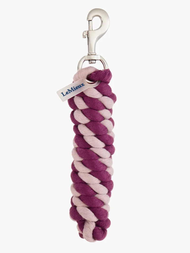 LeMieux Polycotton Leadrope Blackberry/Wild Rose