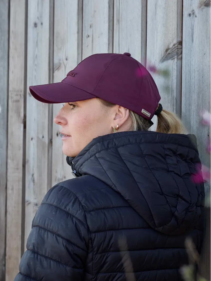 LeMieux x Sealskinz Waterproof Foldable Peak Cap Burgundy