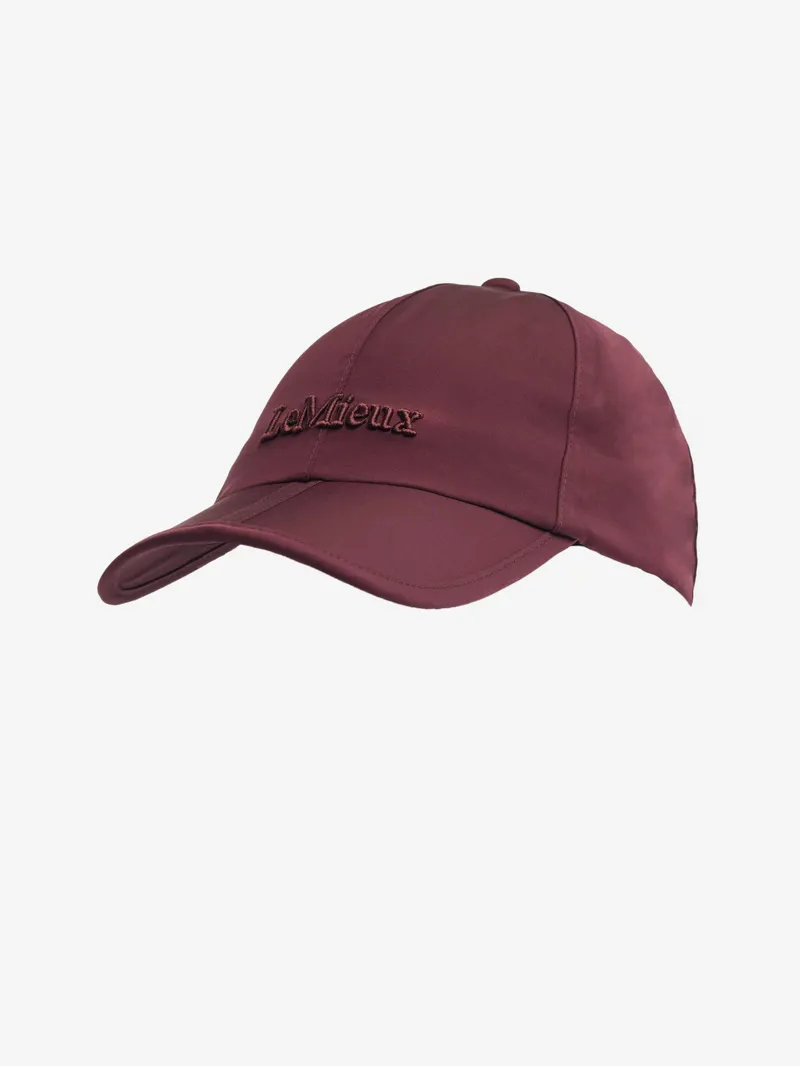 LeMieux x Sealskinz Waterproof Foldable Peak Cap Burgundy-1