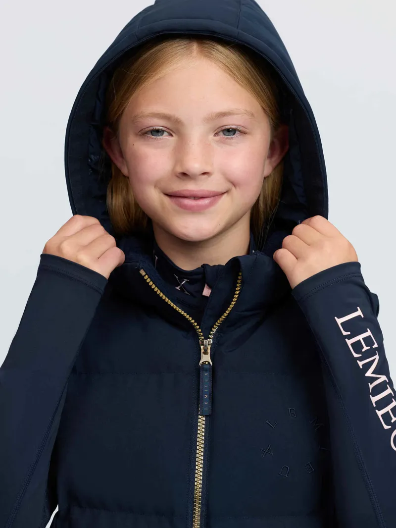 LeMieux Young Rider Joey Hooded Gilet Navy-1