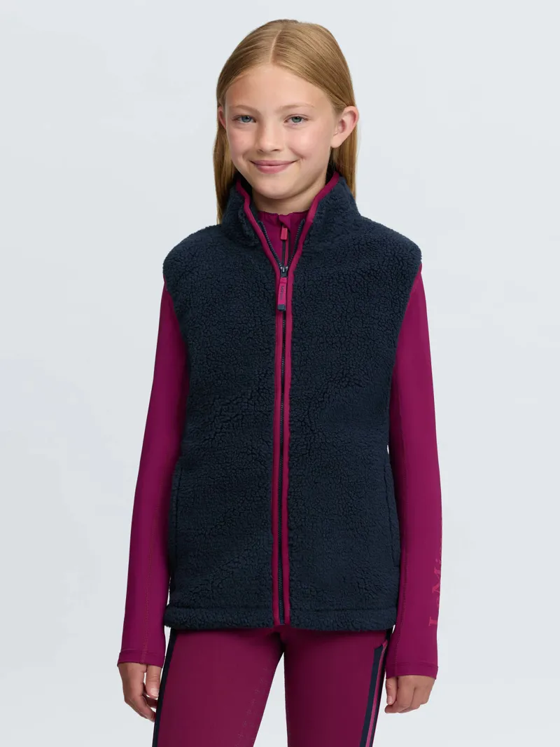 Young Rider Trinity Teddy Gilet Navy
