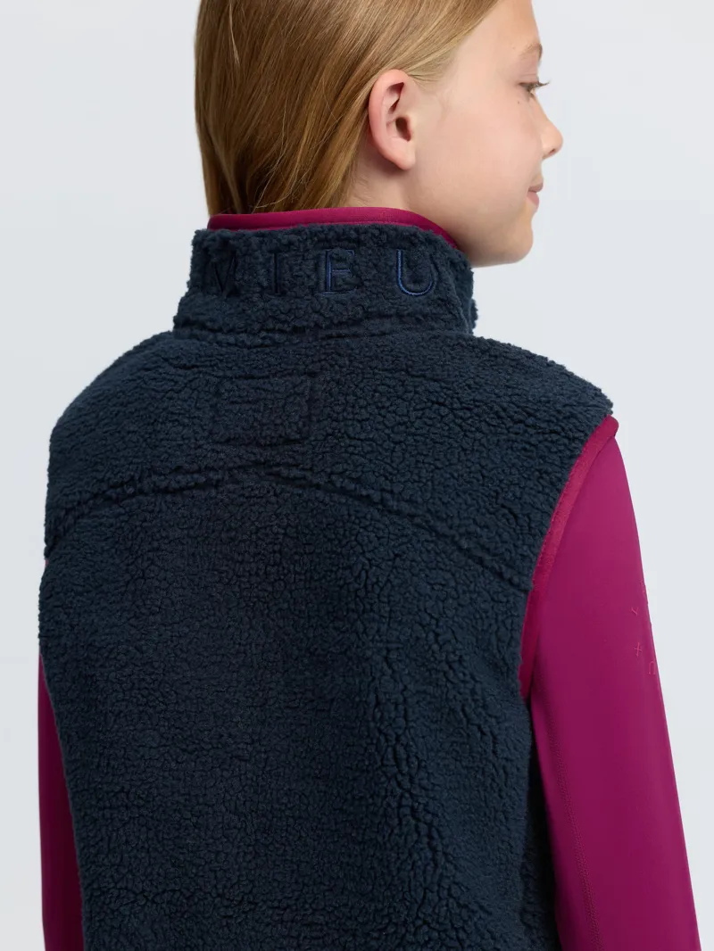 Young Rider Trinity Teddy Gilet Navy-2