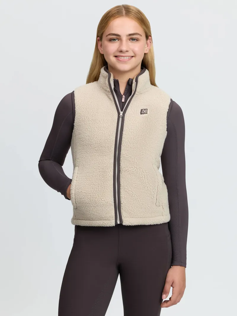 Young Rider Trinity Teddy Gilet Stone