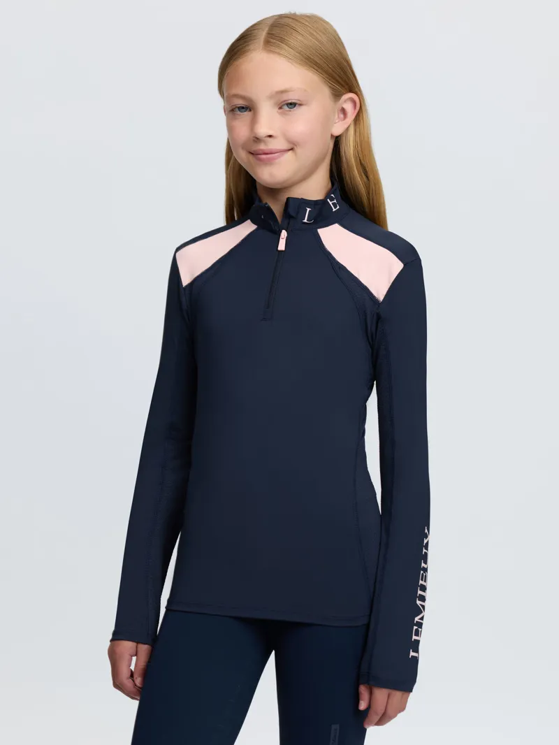 LeMieux Young Rider Mia Mesh Base Layer Navy