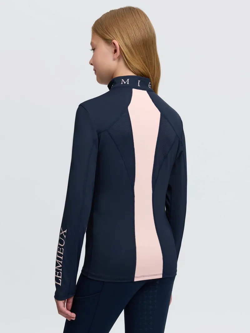 LeMieux Young Rider Mia Mesh Base Layer Navy-2