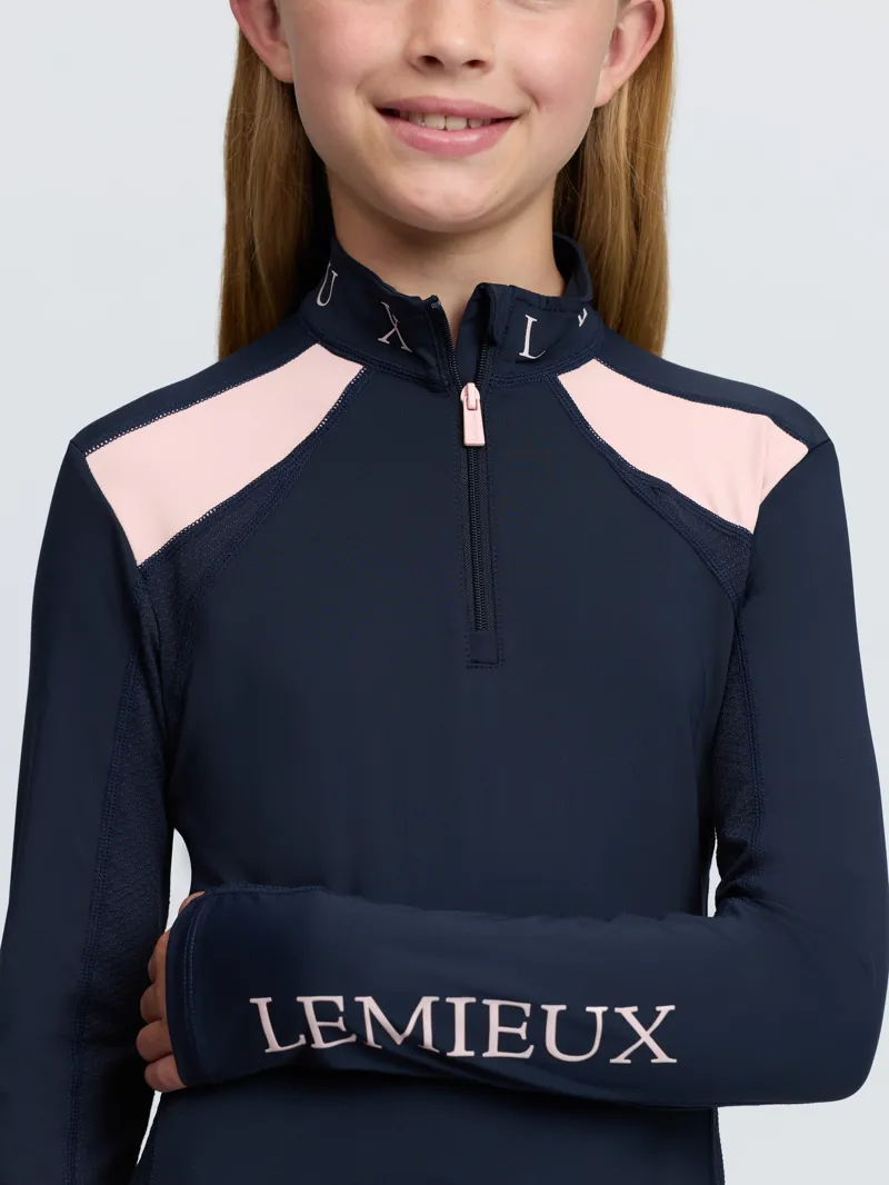 LeMieux Young Rider Mia Mesh Base Layer Navy-1