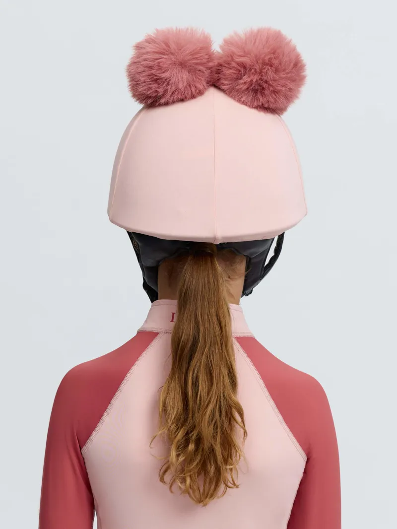 LeMieux Mini Double Pom Hat Silk Petal-1