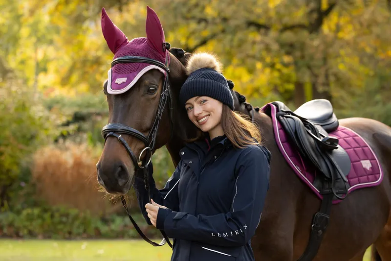 LeMieux Loire Fly Hood Blackberry-1