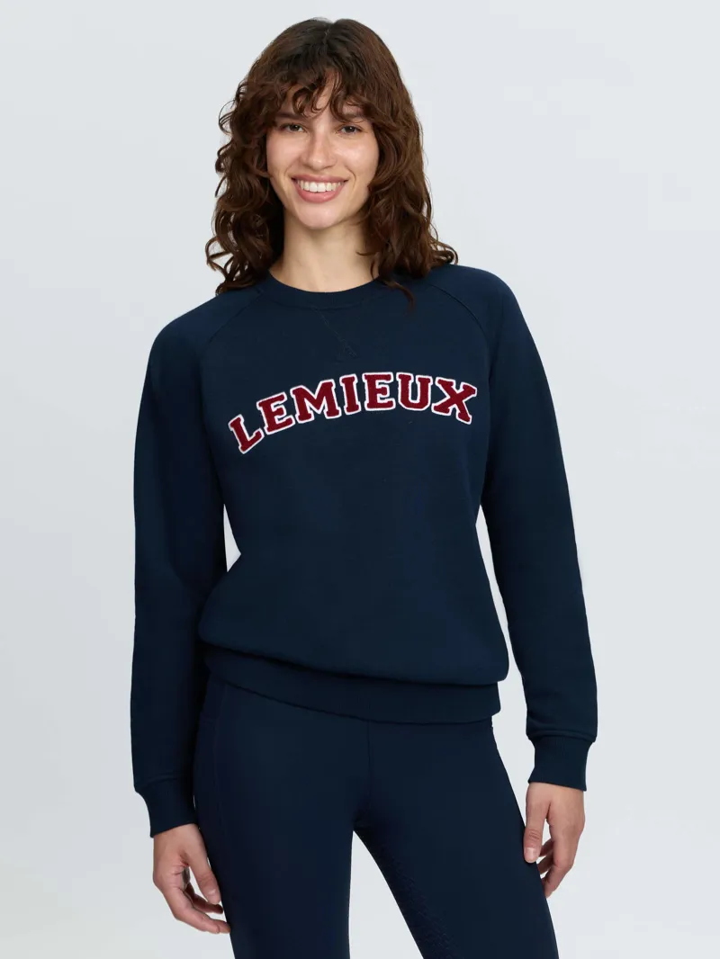 LeMieux Vida Varsity Crew Neck Sweat Navy