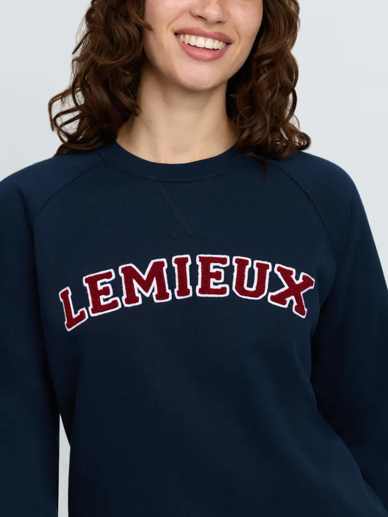 LeMieux Vida Varsity Crew Neck Sweat Navy-1