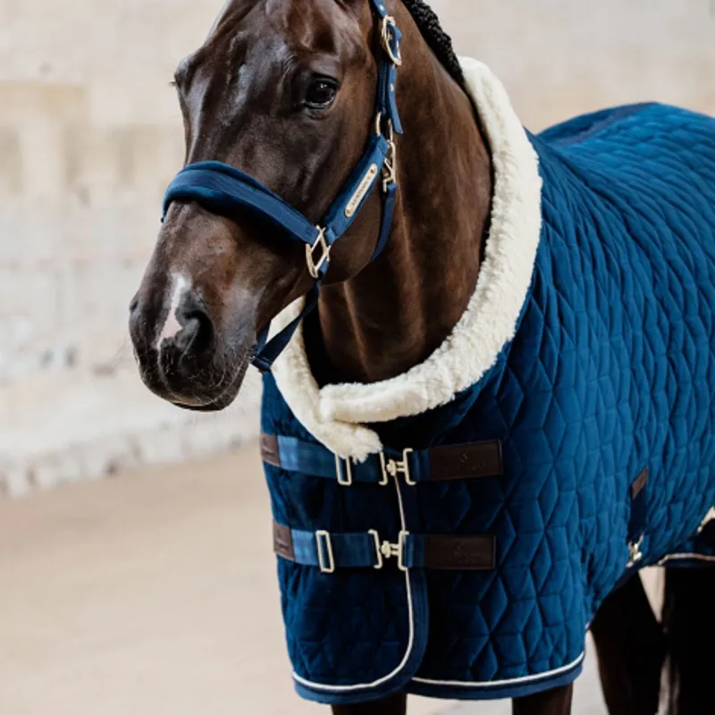 Kentucky Show Rug Velvet 160g Navy-1