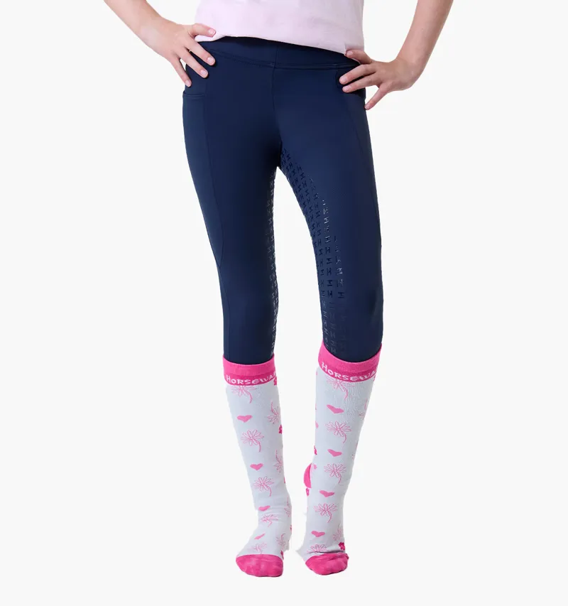 Horseware Kids Riding Tights Core Navy