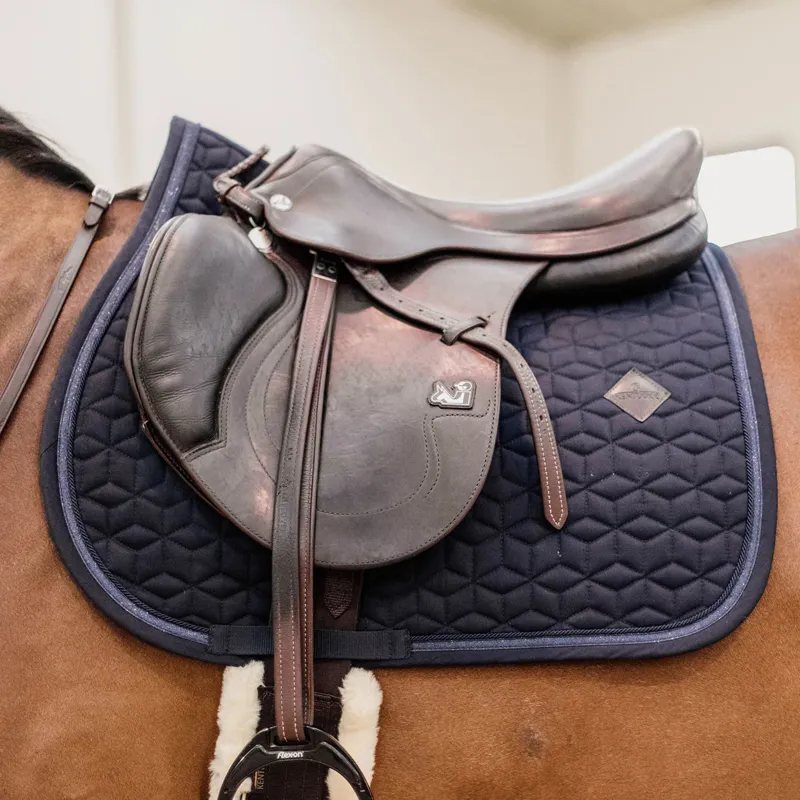 Kentucky Saddle Pad Glitter Band Jumping Navy