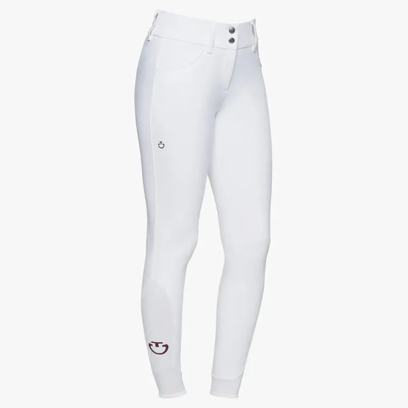 Cavalleria Toscana Womens Knee Grip Breeches White-1