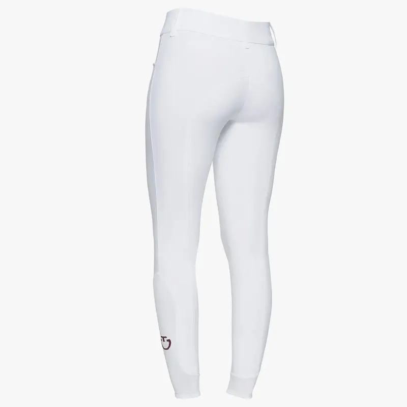 Cavalleria Toscana Womens Knee Grip Breeches White-2