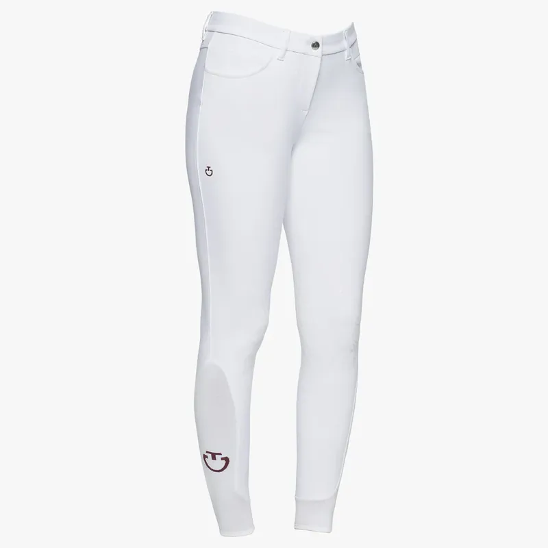 Cavalleria Toscana Womens Knee Grip Jumping Breeches White