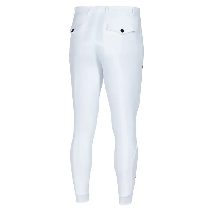 Cavalleria Toscana Mens Knee Grip Jumping Breeches White-1