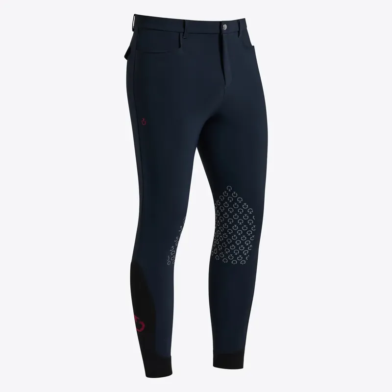 Cavalleria Toscana Mens Knee Grip Jumping Breeches Navy