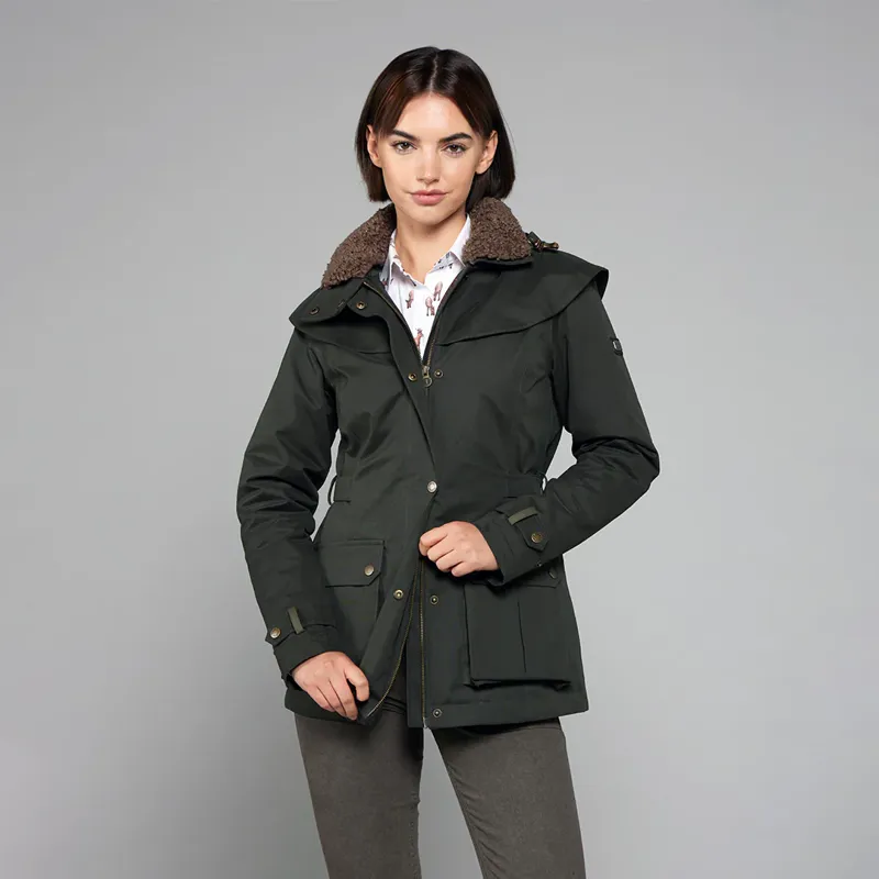 Toggi Portobello Womens Waterproof Coat Dark Green-1