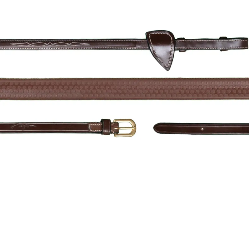 Dy'on  5/8 Rubber Reins Brown D Collection