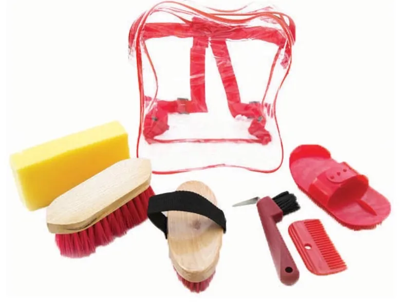 Celtic Equine Grooming Kit Red