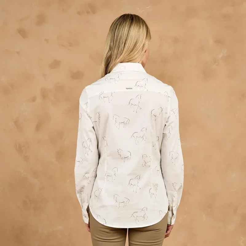 Toggi Sigrid White Printed Shirt-1
