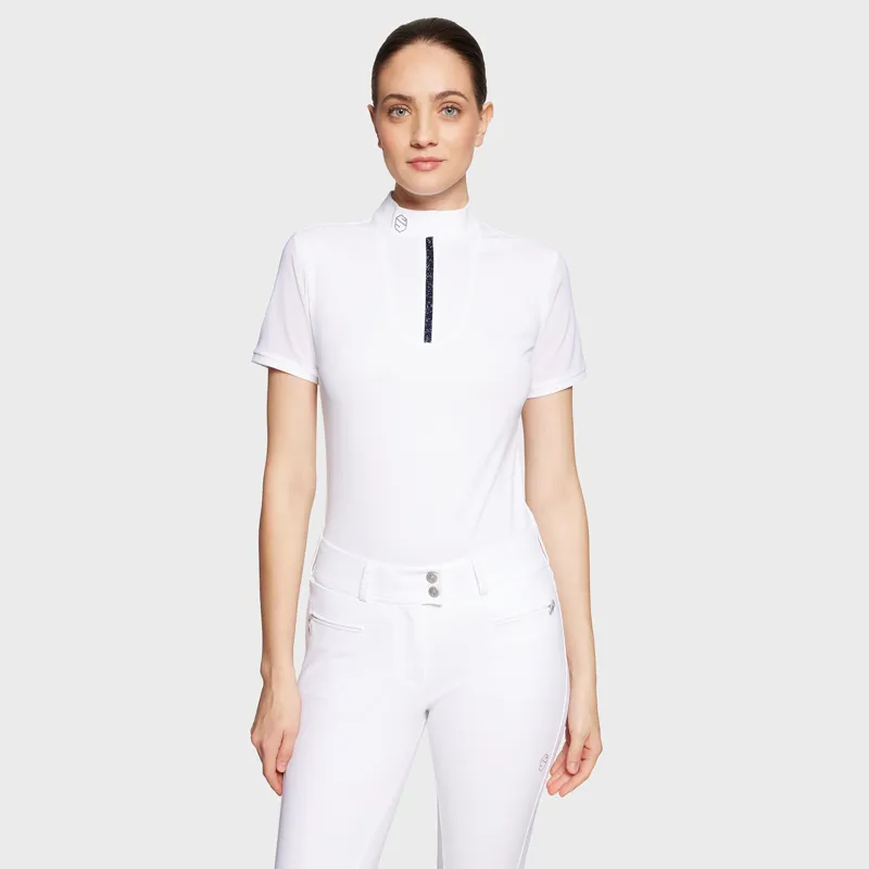 Samshield FW25 Apolline Premium Short Sleeve T-Shirt White Cosmic Nights