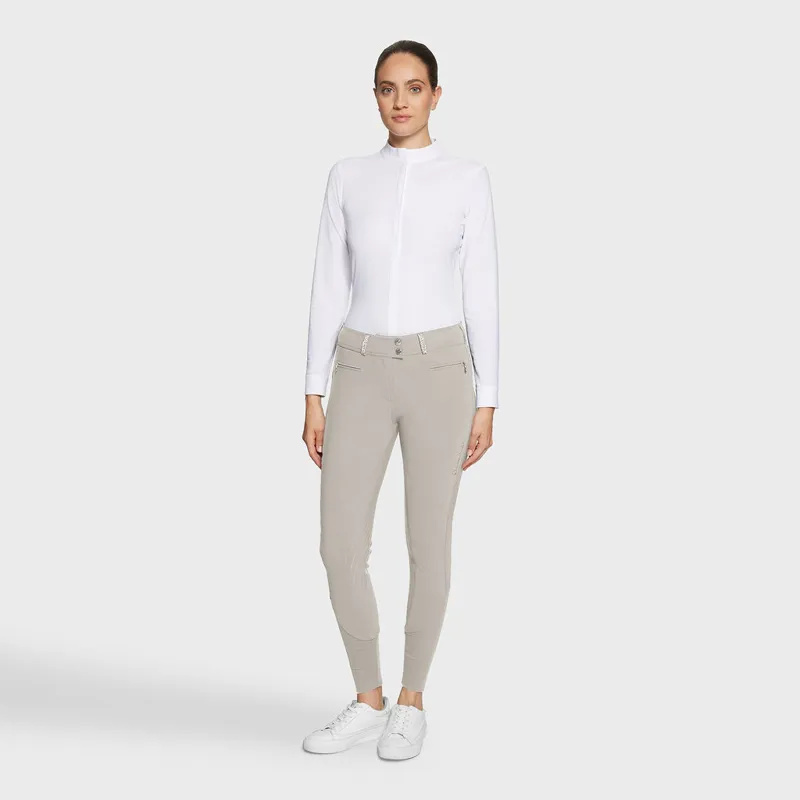 Samshield Chloe Crystal Knee Grip Breeches Sand