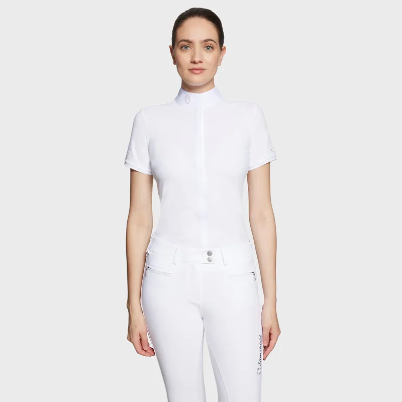 Samshield Julia Spring Flower Short Sleeve Shirt White