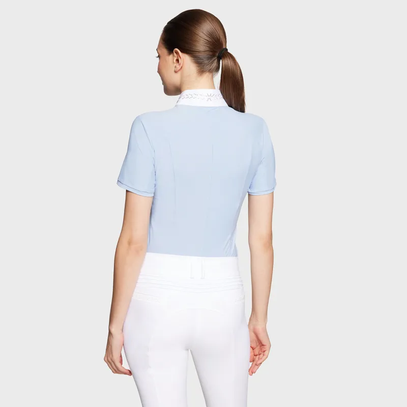 Samshield FW25 Rosaline Short Sleeve Shirt Cashmere Blue-1