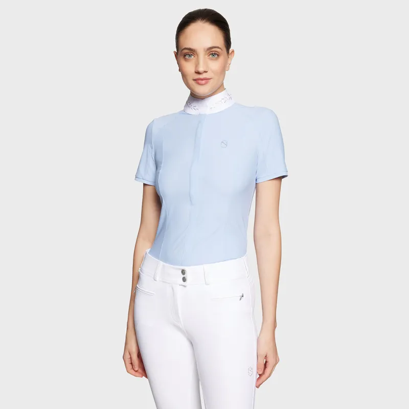 Samshield FW25 Rosaline Short Sleeve Shirt Cashmere Blue