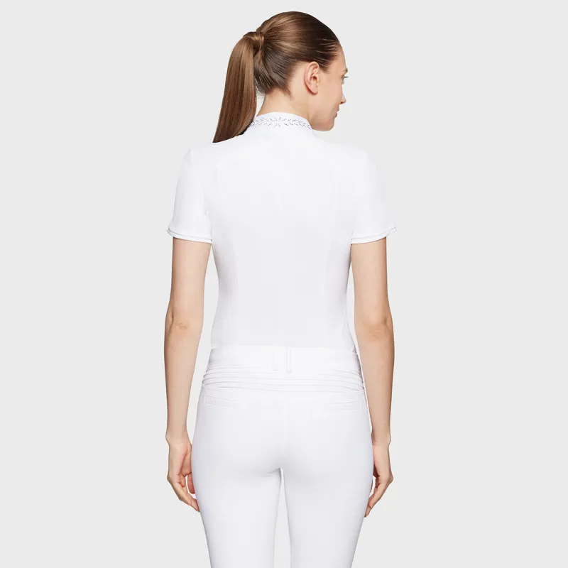 Samshield FW25 Rosaline Short Sleeve Show Shirt White-1