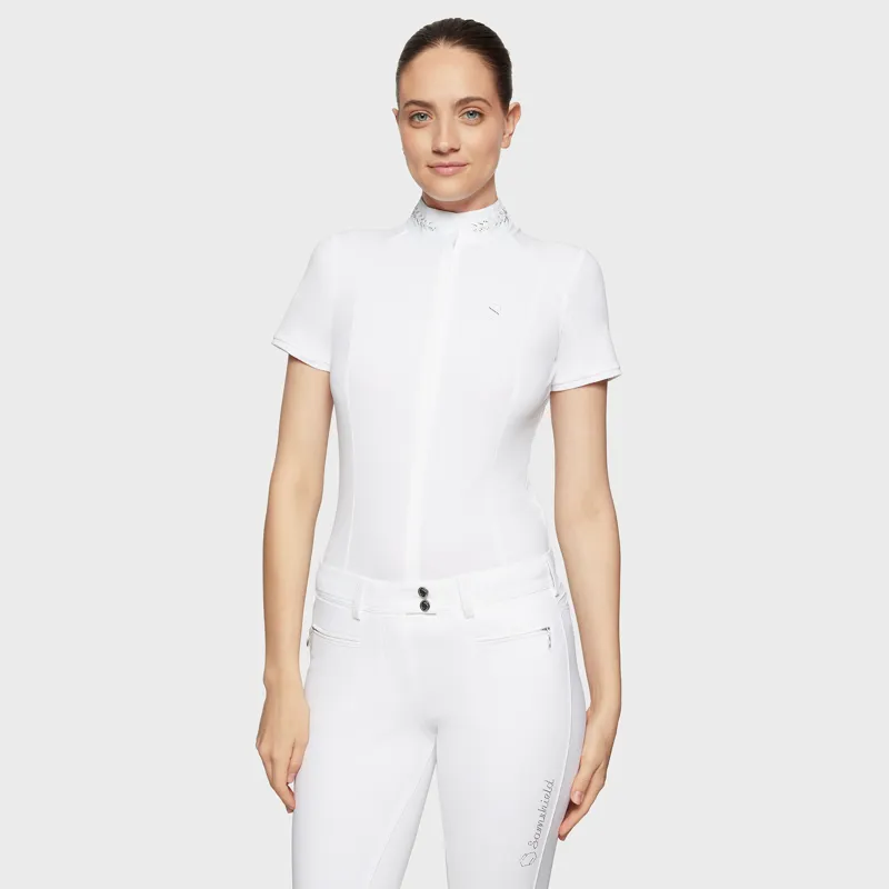 Samshield FW25 Rosaline Short Sleeve Show Shirt White