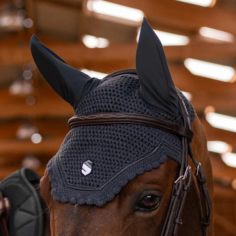 Samshield Flyshield Fly Veil Emboidery Anthracite Full-1