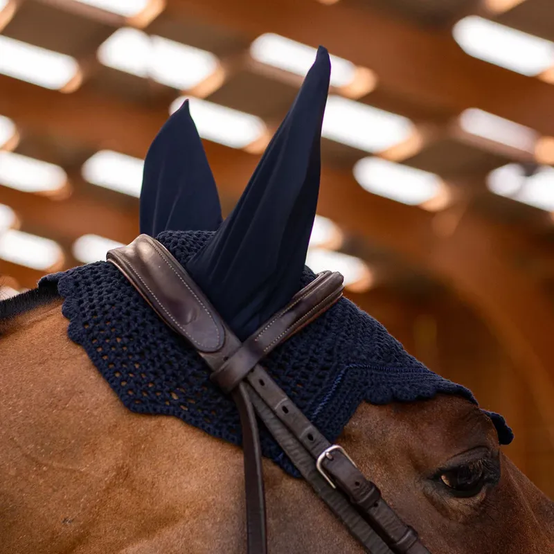 Samshield Flyshield Fly Veil Embroidery Blue Full-1