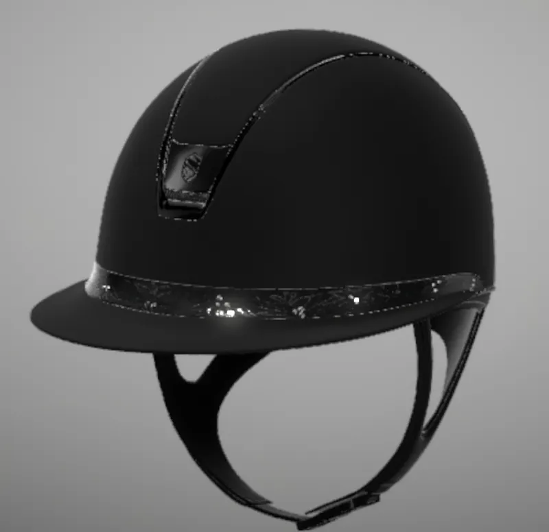 Samshield 2.0 Miss Paint Matt Black with Spring Flower Band 