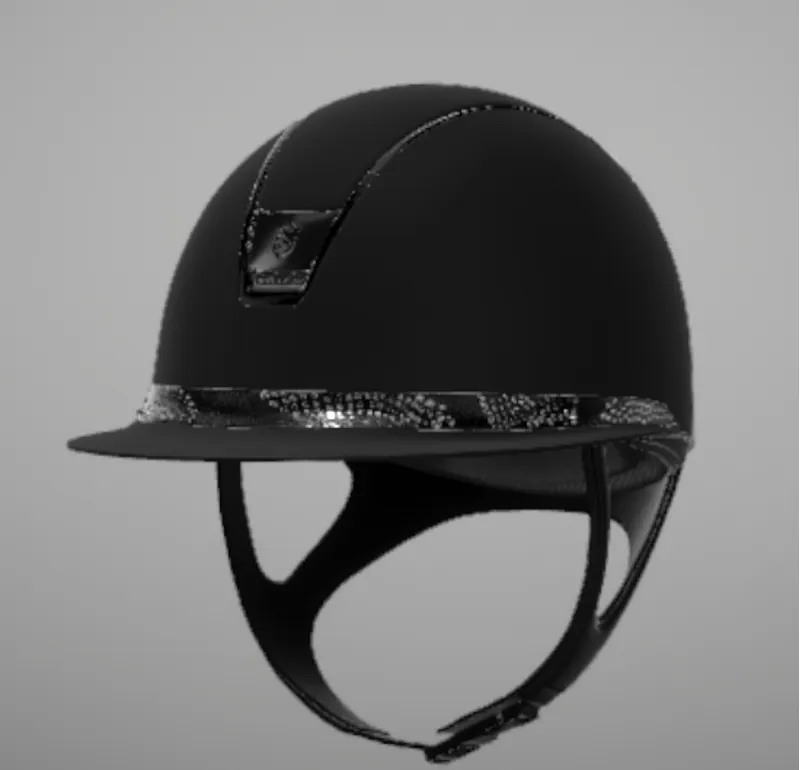 Samshield 2.0 Miss Paint Matt Black with Crystal Intarsia Band