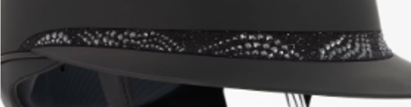 Samshield 2.0 Miss Paint Matt Black with Crystal Intarsia Band-1