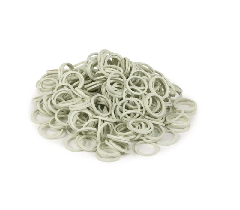 Ezi-Groom Plaiting Bands in White-1