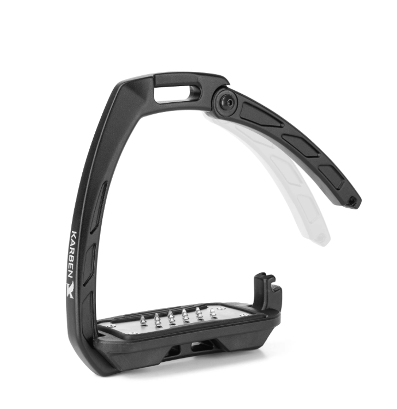 Karben Ultra Grip Stirrups 4.5 in BLACK-1