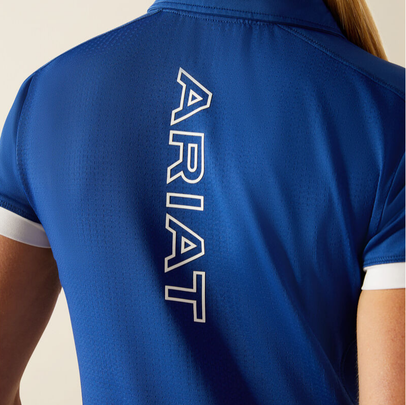 Ariat Bandera Team 1/4 Zip Polo Shirt-1