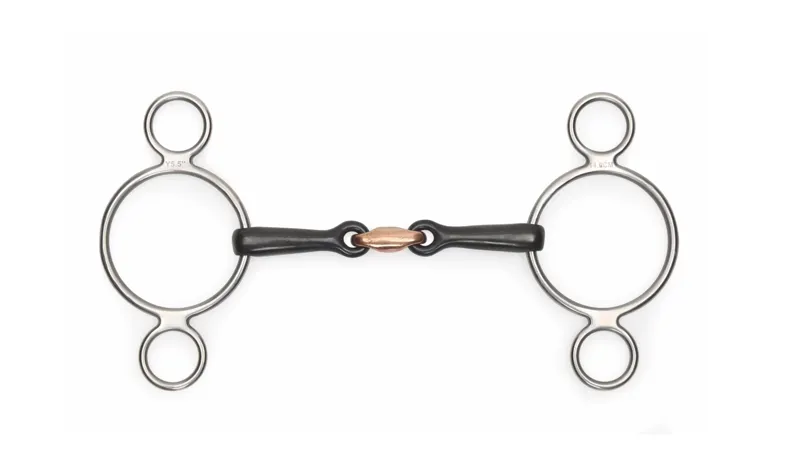 Sweet Iron Two Ring Gag in BLKSWI