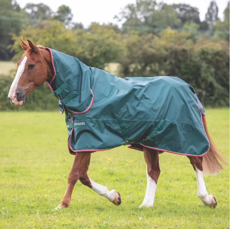 Typhoon Lite Combo Turnout Rug in GREEN