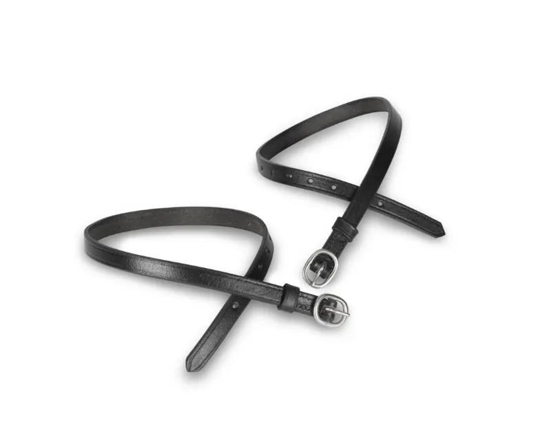 Velociti GARA Leather Spur Straps 1/2CHLD in BLACK