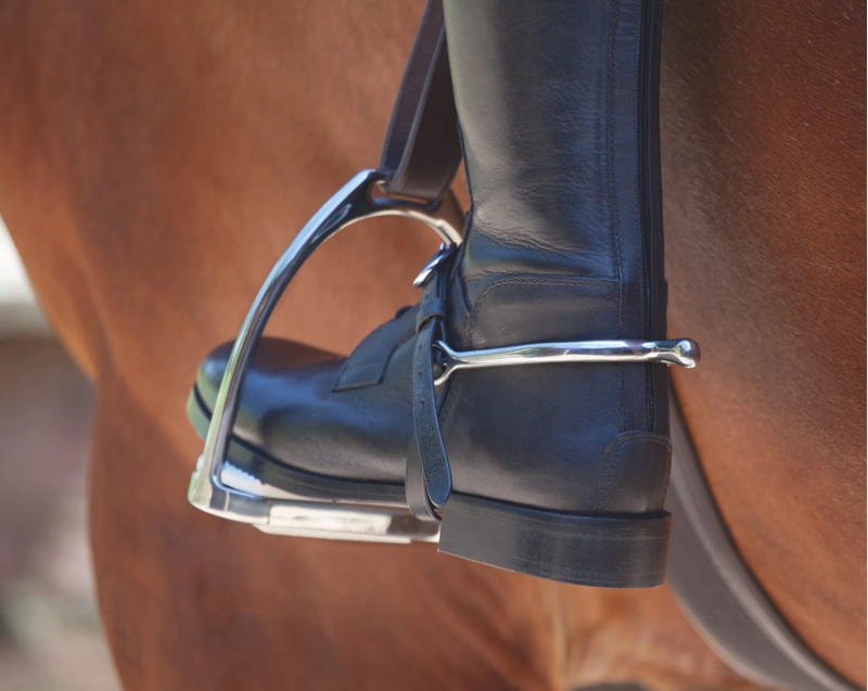 Velociti GARA Leather Spur Straps 1/2CHLD in BLACK-1