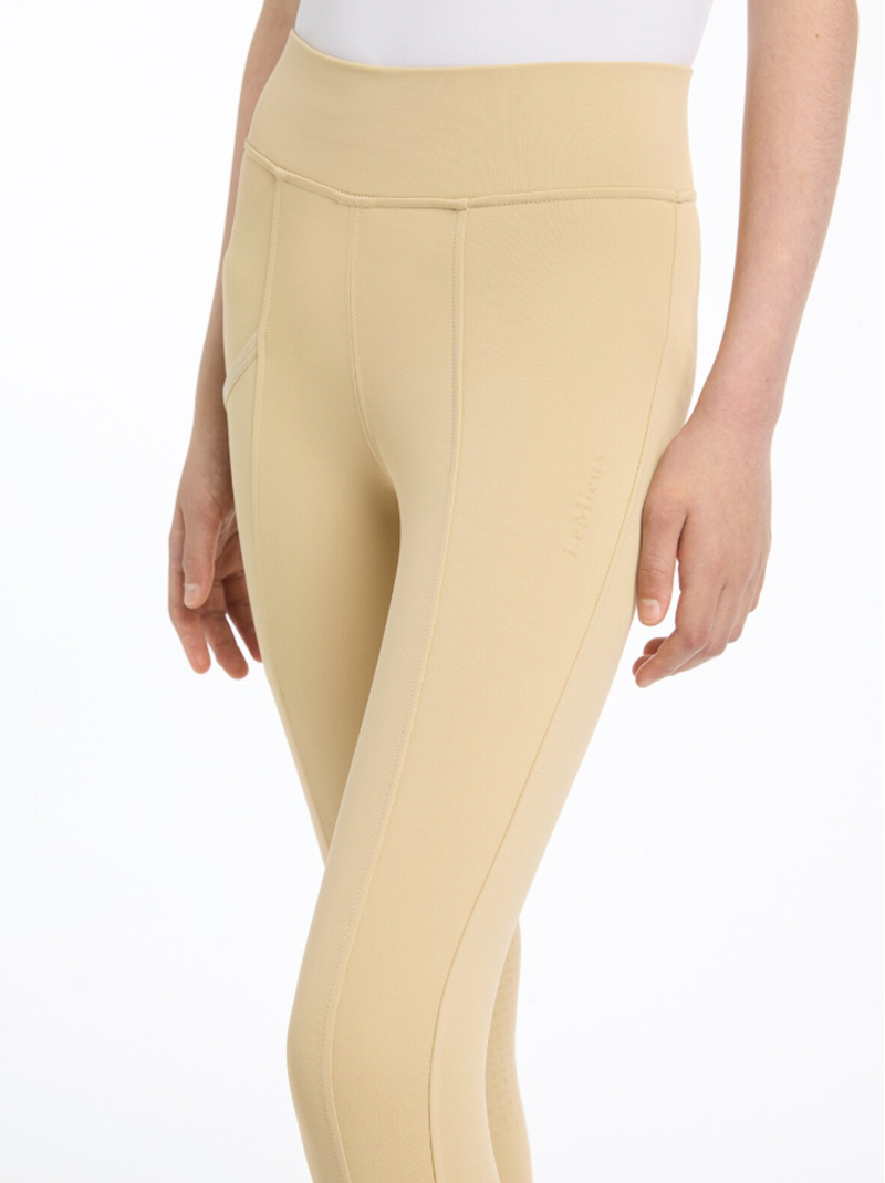 Young Rider Pull On Breeches Beige-2